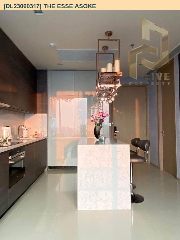 DL23060317 Condo for rent, The ESSE Asoke near BTS Asok, ready to move in, call urgently 0842740999 LineID @523dslwi