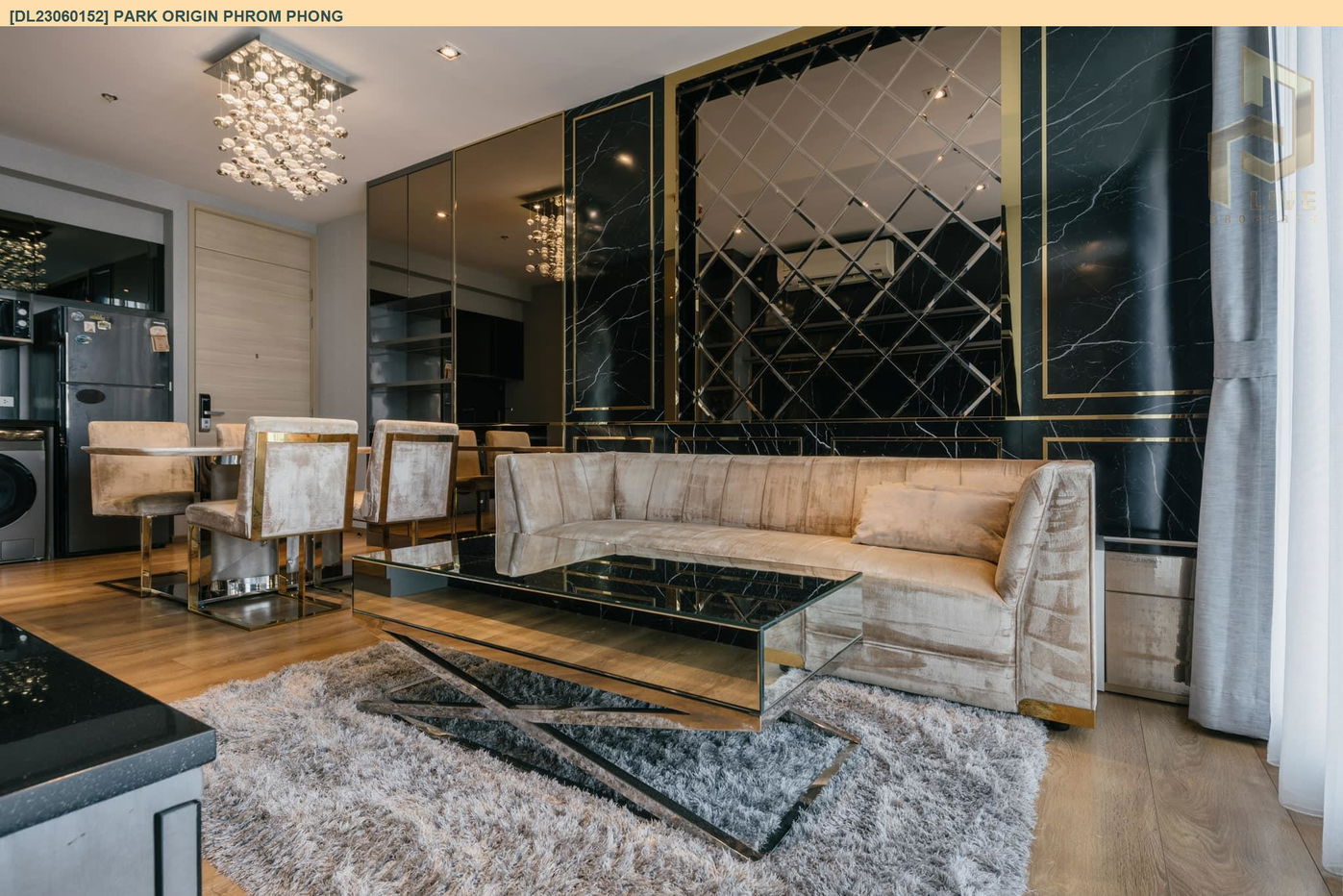 DL23060152 Condo for rent, PARK ORIGIN PHROM PHONG near BTS Phrom Phong, ready to move in, call urgently 0638692663 LineID @162cjixi