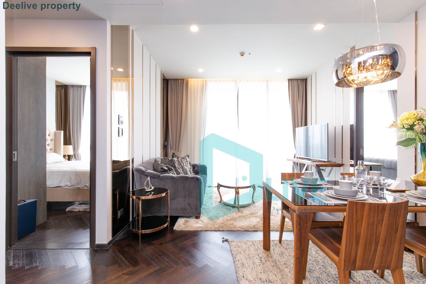 DL002639 公寓出租，靠近 BTS Sanam Pao 的 The Monument Sanampao，准备入住，紧急致电 0842740999 LineID @523dslwi