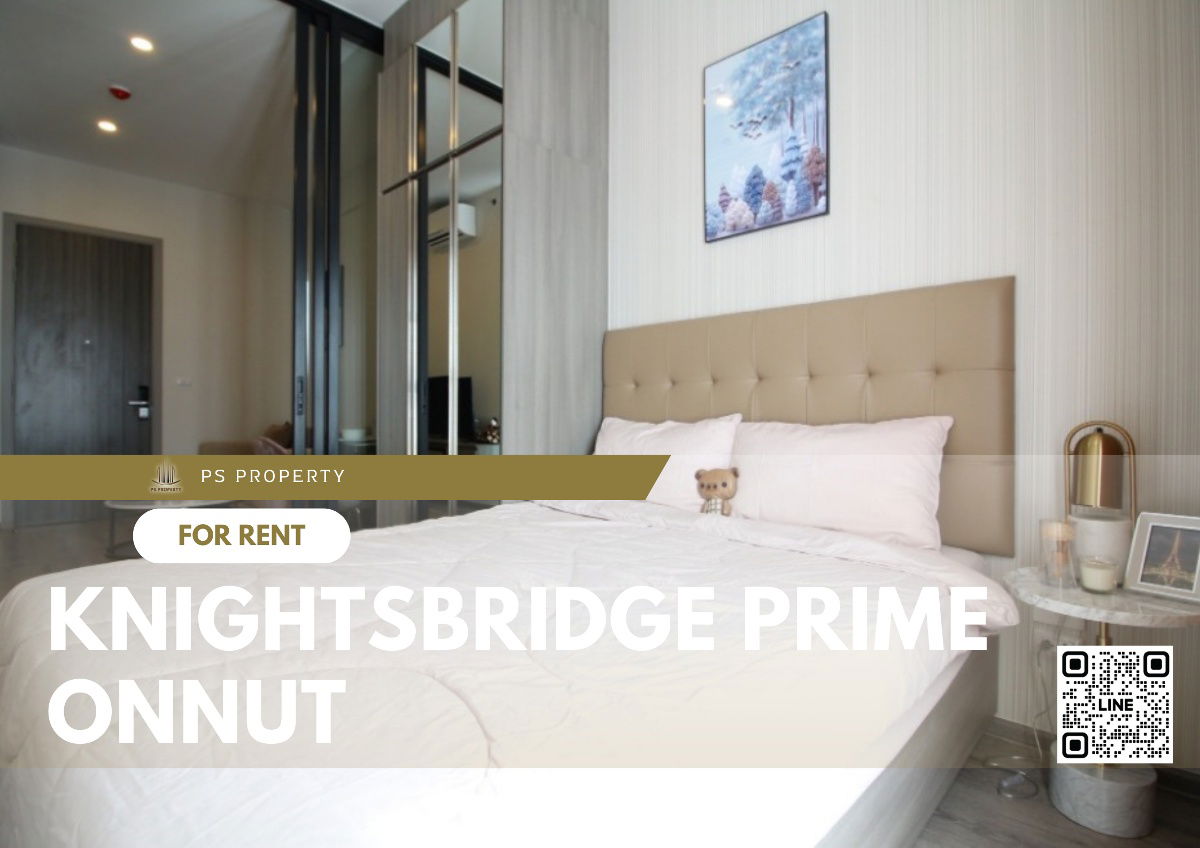 For rent 📣Knightsbridge Prime Onnut📣 furniture, complete electrical appliances, near BTS On Nut.