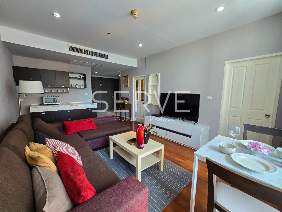 Nice Room 1 Bed with Bathtub 60.33 sq.m. Good Location BTS Phrom Phong 50 m. at Siri Residence Condo / For Rent