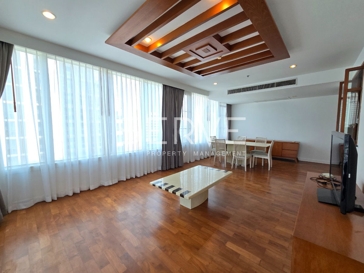 🔥85K🔥- 3 Beds 4 Baths with Bathtub 137.26 sq.m. High Fl. 20+ Good Location BTS Phrom Phong 50 m. at Siri Residence Condo / For Rent