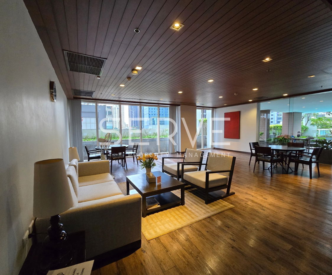 1 Bed 1 Bath with Bathtub 60.18 sq.m. High Fl. 20+ Good Location BTS Phrom Phong 50 m. at Siri Residence Condo / For Rent