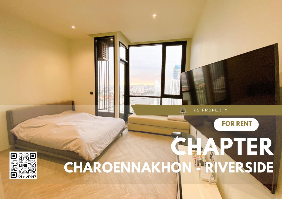 For rent 📌Chapter Charoennakhon - Riverside📌 Asiatique river view fully furnished, electrical appliances