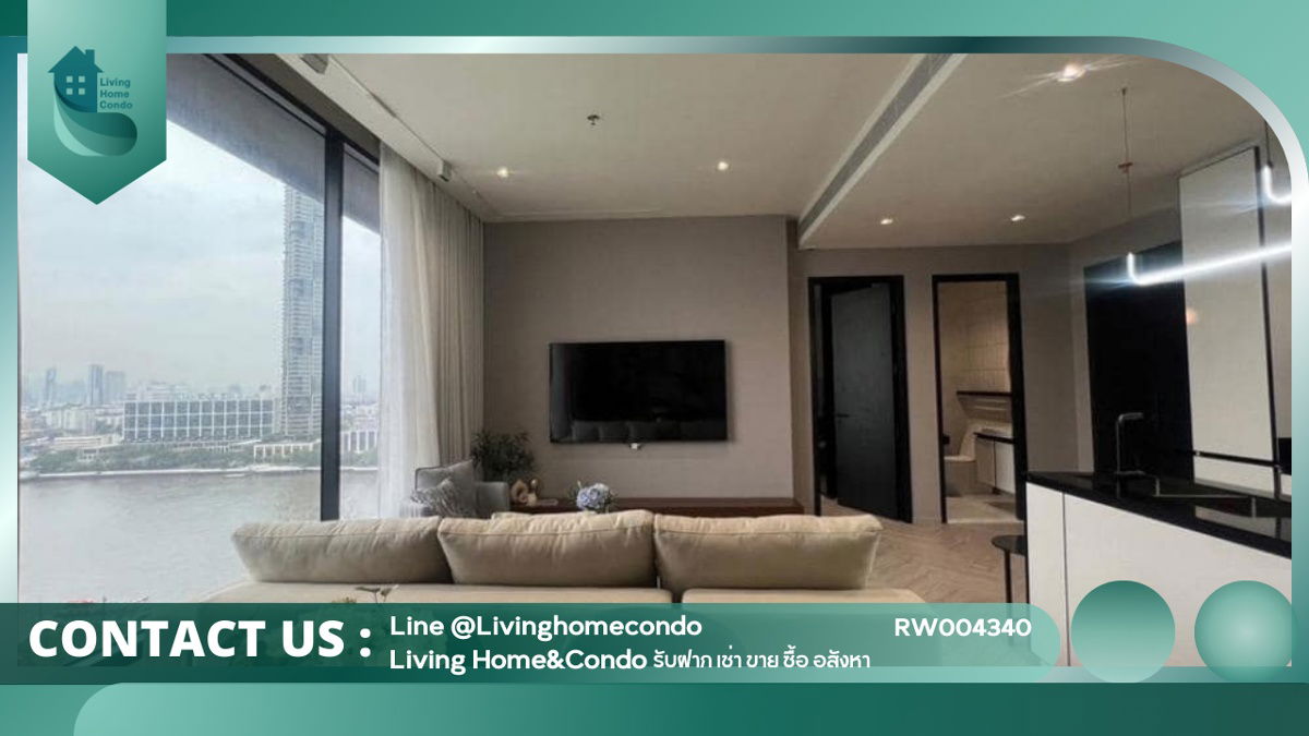 ให้เช่า Chapter Charoennakhon- Riverside 2 ห้องนอน 2 ห้องน้ำ หรูหรา วิวแม่น้ำ Free Wifi LH-RW004340