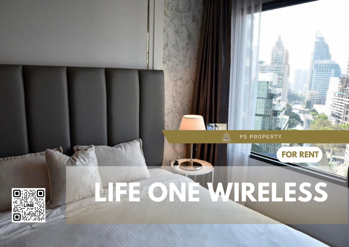 For rent 📌Life One Wireless📌 beautiful room, built-in, fully furnished. Complete with electrical appliances, condo near BTS Ploenchit🚆✨