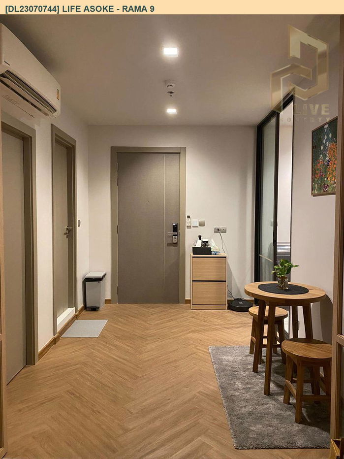 DL23070744 Condo for rent, Life Asoke - Rama 9 near MRT พระราม 9, ready to move in, call urgently 0842740999 LineID @523dslwi