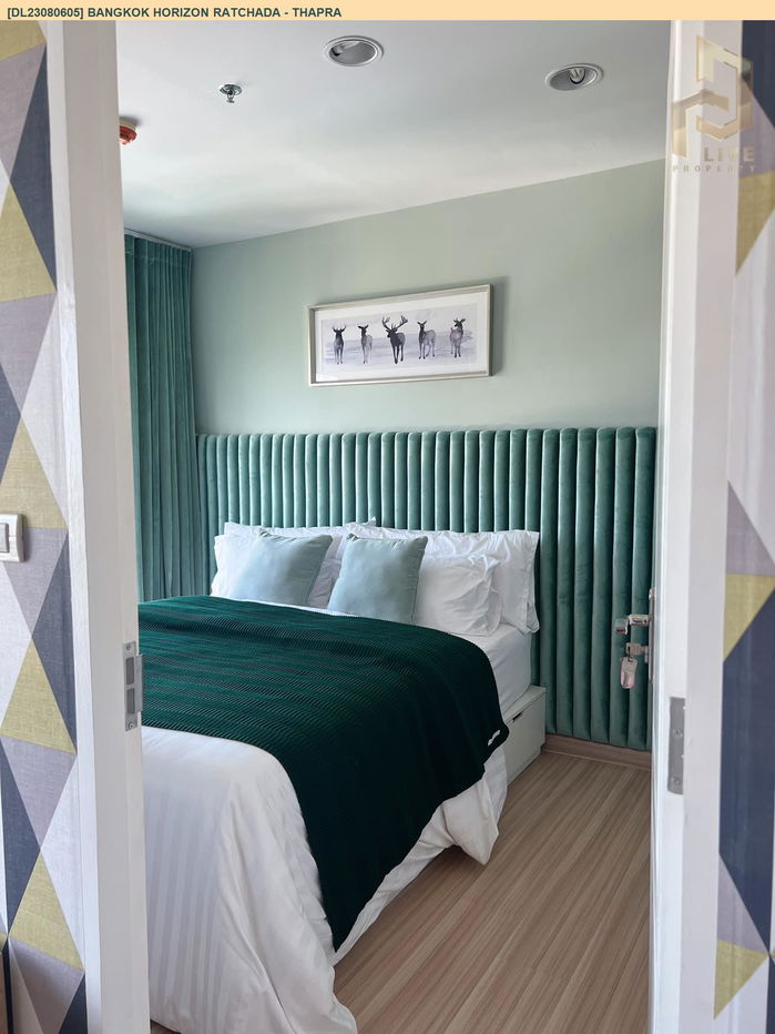 DL23080605 Condo for rent, Bangkok Horizon Ratchada - Thapra near BTS Talat Phlu, ready to move in, call urgently 0842740999 LineID @523dslwi