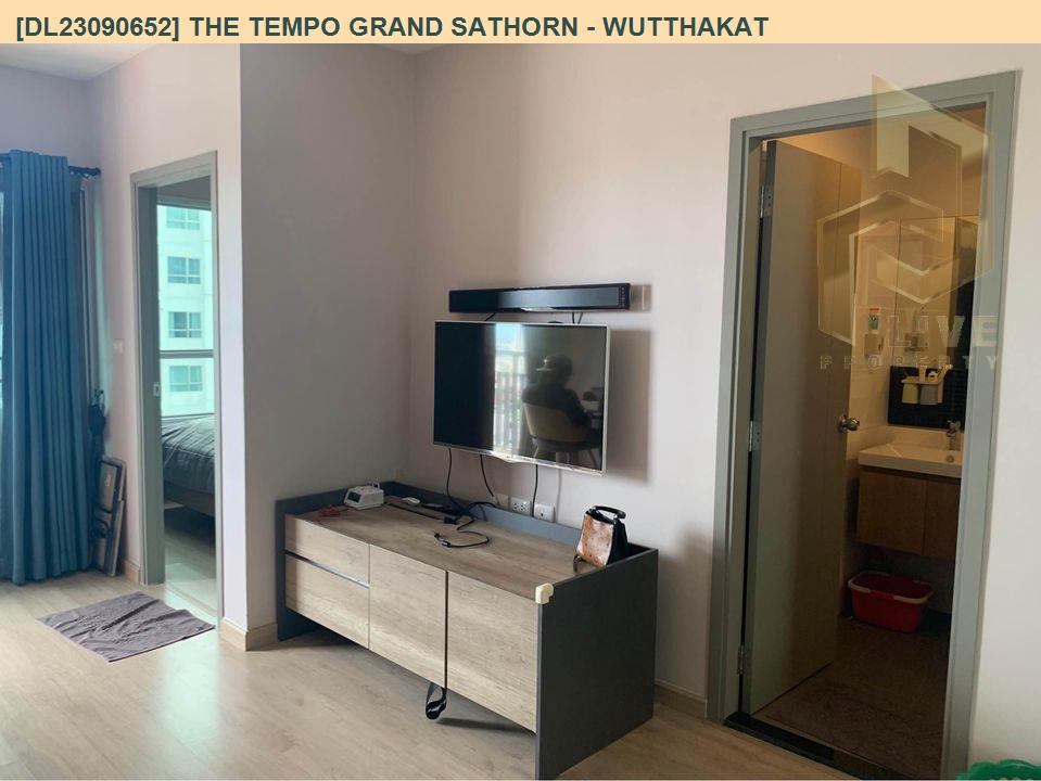 DL23090652 公寓出租，The Tempo Grand Sathorn - Wutthakat 靠近 BTS Wutthakat，准备入住，紧急致电 0638692663 LineID @257sxzzu