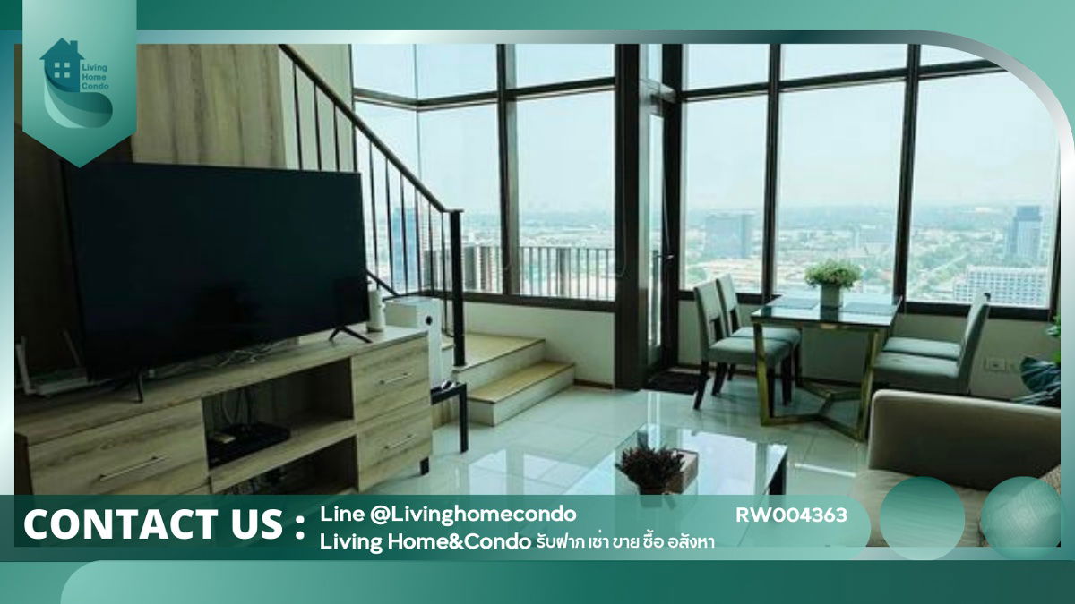 For rent The Emporio Place Sukhumvit 24, beautifully decorated, Duplex, Fully furnished and electrical appliances LH-RW004363