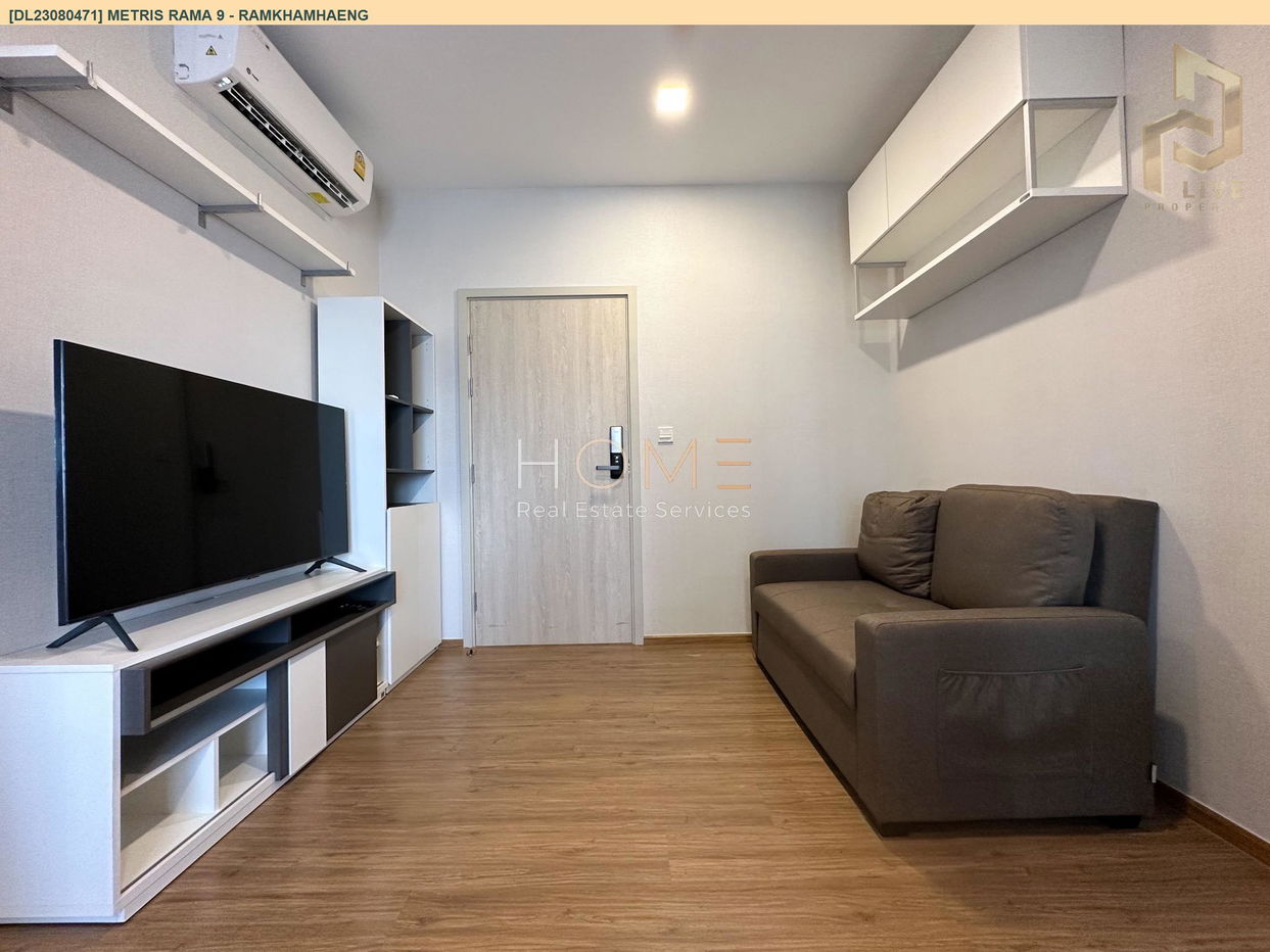 DL23080471 Condo for rent, Metris Rama 9 - Ramkhamhaeng near ARL Ramkhamhaeng, ready to move in, call urgently 0800343450 LineID @655ebbvc