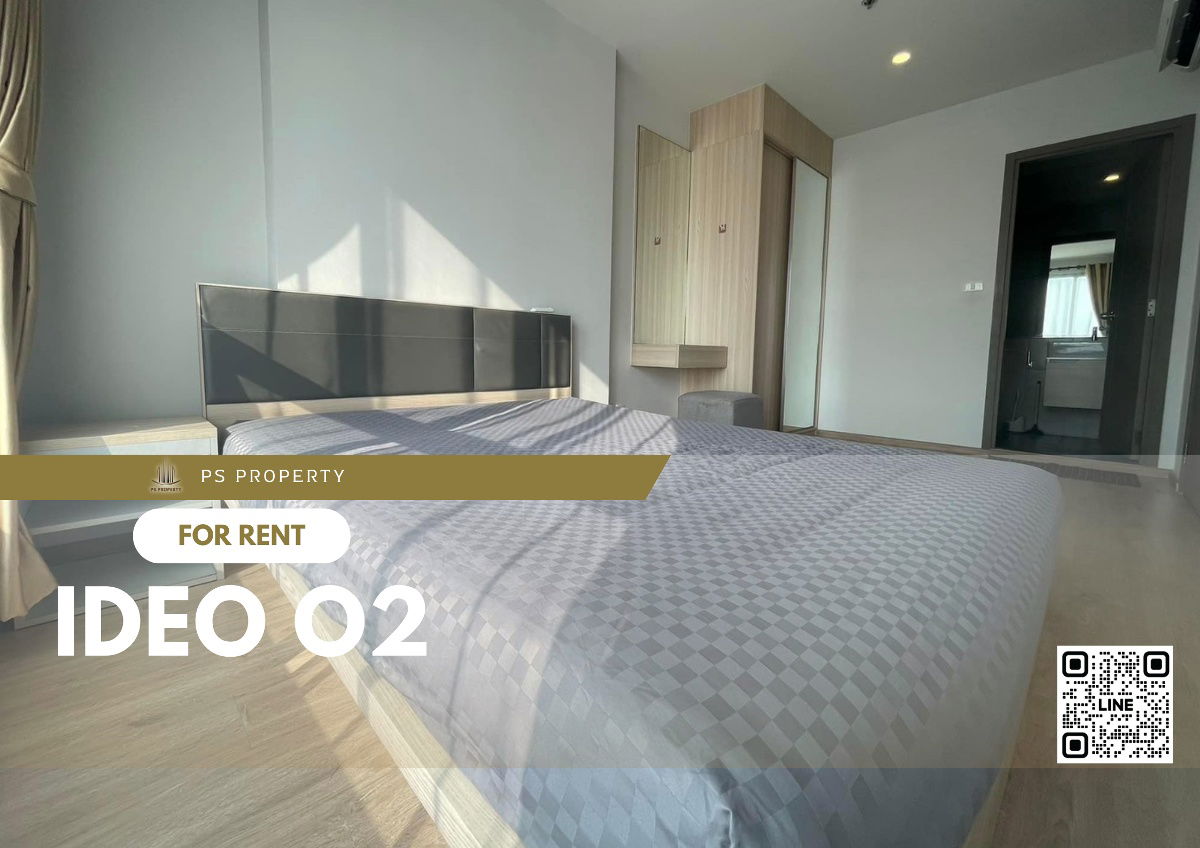 出租✨IDEO O2✨ Bang Krachao 景观，家具，电器齐全，靠近BTS Bangna。
