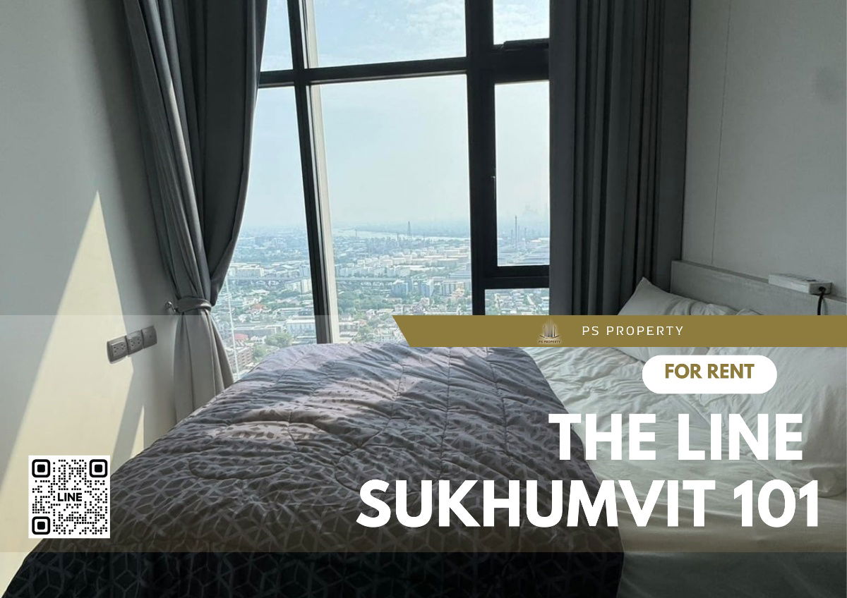 ให้เช่า 📌THE LINE สุขุมวิท 101📌 ใกล้ BTS ปุณณวิถี เฟอร์นิเจอร์ เครื่องใช้ไฟฟ้าครบ