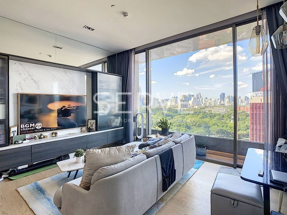 漂亮的客房和美景，配备 1 张床，带浴缸 Lumphini 公园景观，靠近 MRT Lumphini 400 m。