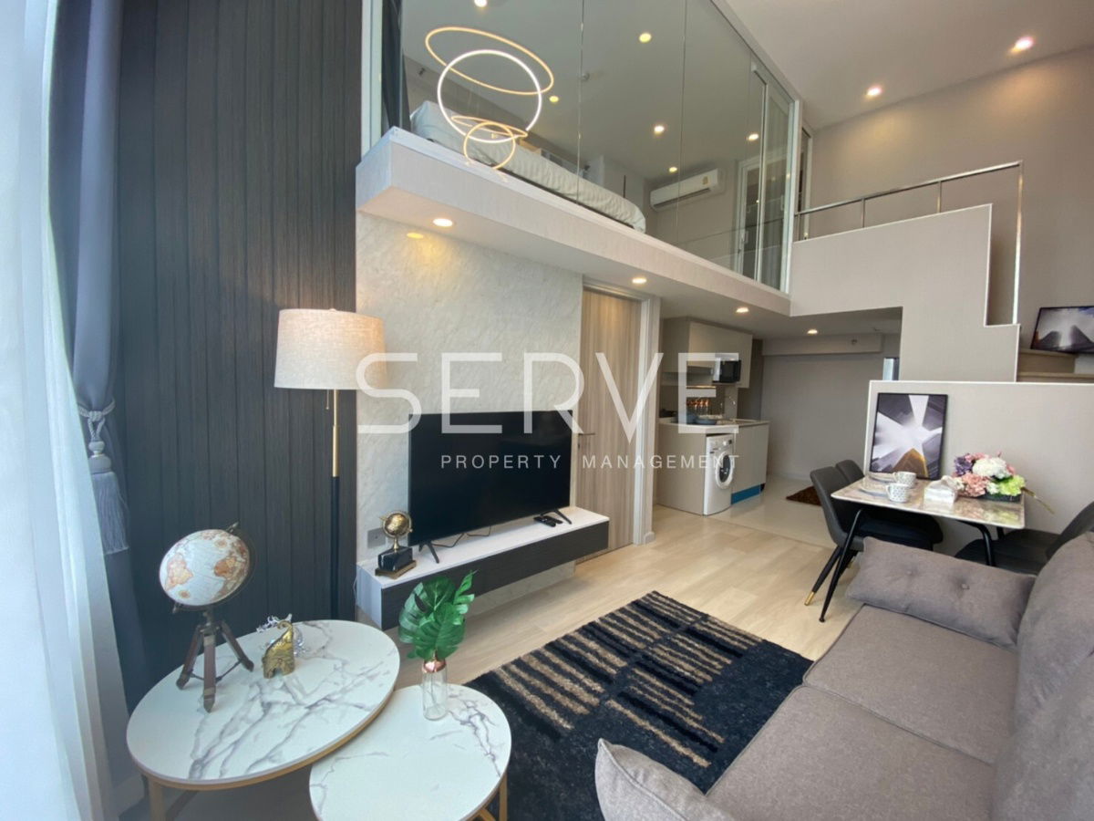 Duplex 1 Bed 1 Work Room 1 Living Room Nice Room Close to BTS Chong Nonsi 600 m. at Knightsbridge Prime Sathorn Condo / For Rent