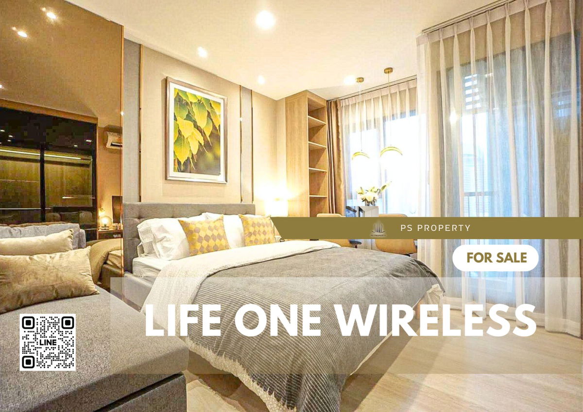 For rent 🌟Life one wireles 🌟Beautiful room, built-in, complete furniture and electrical appliances 🚆Near BTS Ploenchit