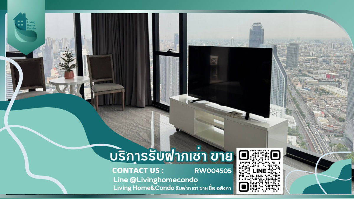 🔥 New Available | For rent Ashton Chula Silom, beautiful room, fully decorated. Ready to move in LH-RW003932