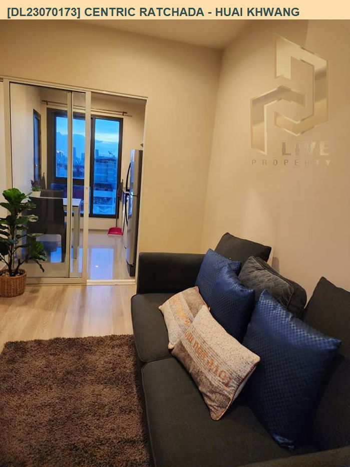 DL23070173 Condo for rent, Centric Ratchada - Huai Khwang  near MRT ห้วยขวาง, ready to move in, call urgently 0656133286 LineID @897iyzll