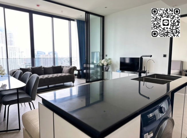 Chapter Charoennakhon-Riversid 2Bedrooms 78sqm towerA High floor River view near BTS Krung Thon Buri station Fully furnished