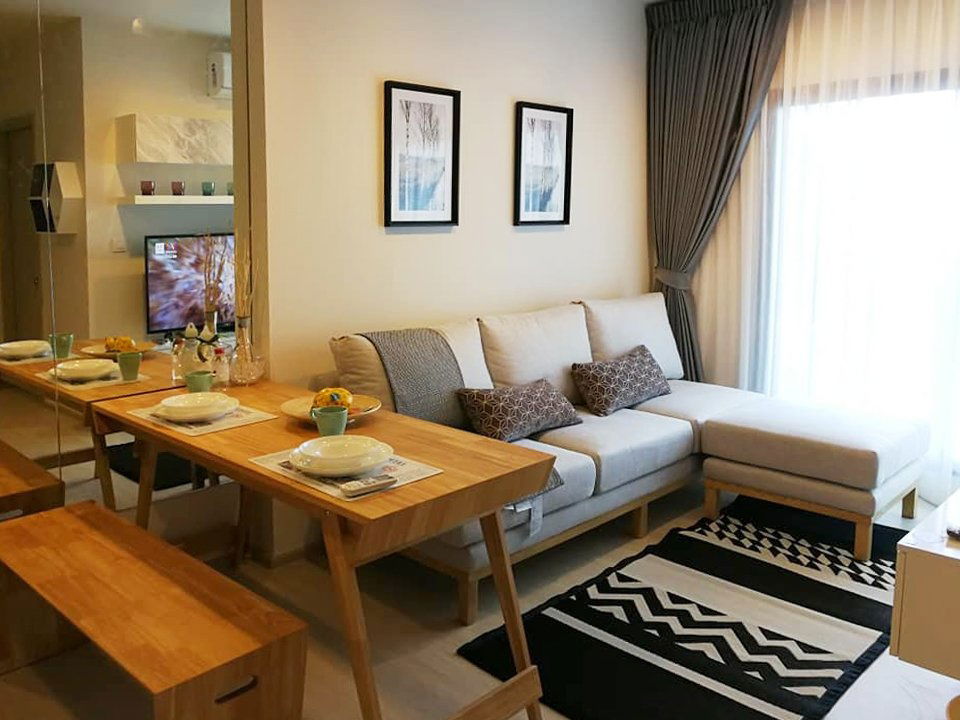 Nice Room 2 Beds 1 Bath 49 sq.m. Good Location BTS Phra Khanong 600 m. at Life Sukhumvit 48 Condo / Condo For Rent