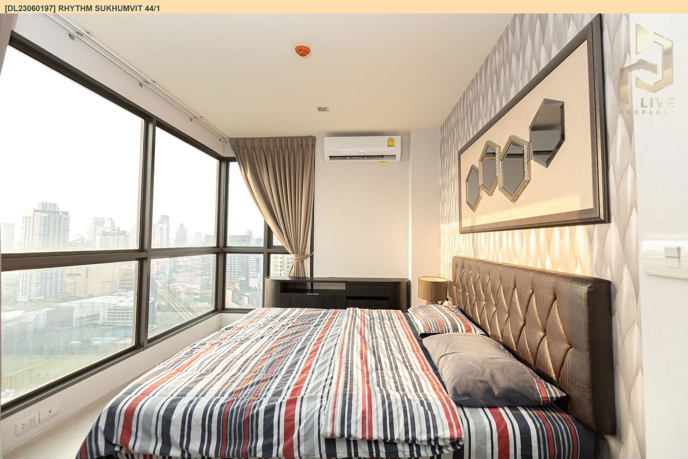 DL23060197 Condo for rent, Rhythm Sukhumvit 44/1 near BTS Phra Khanong, ready to move in, call urgently 0638692663 LineID @257sxzzu