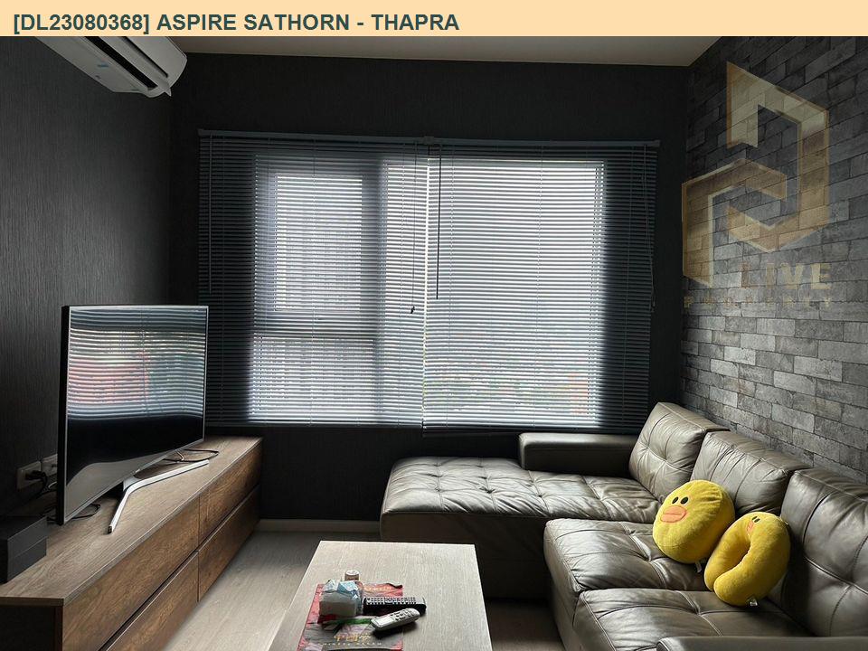 DL23080368 Condo for rent, Aspire Sathorn - Thapra near BTS Talat Phlu, ready to move in, call urgently 0800343450 LineID @655ebbvc