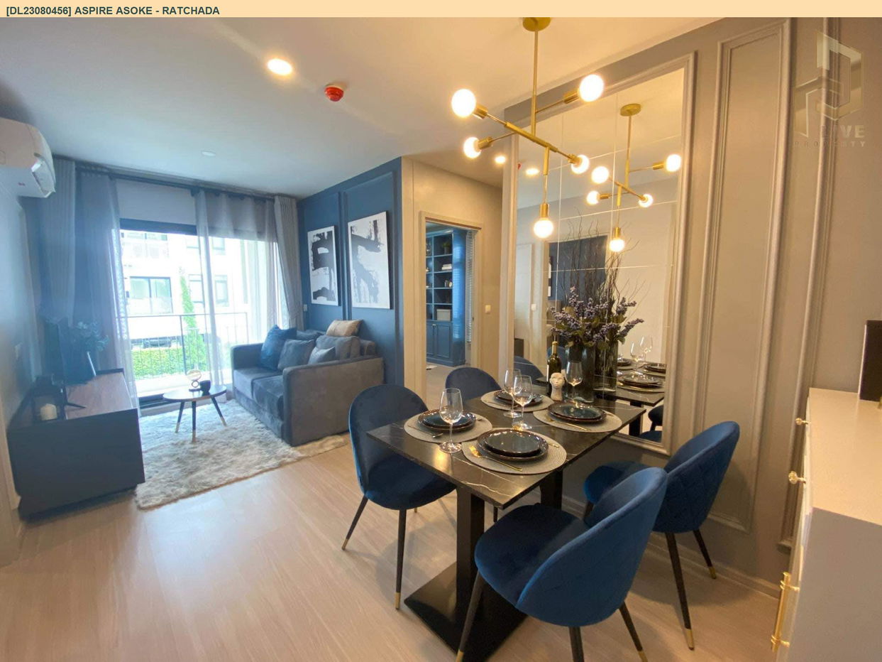 DL23080456 Condo for rent, Aspire Asoke - Ratchada near MRT พระราม 9, ready to move in, call urgently 0638692663 LineID @162cjixi