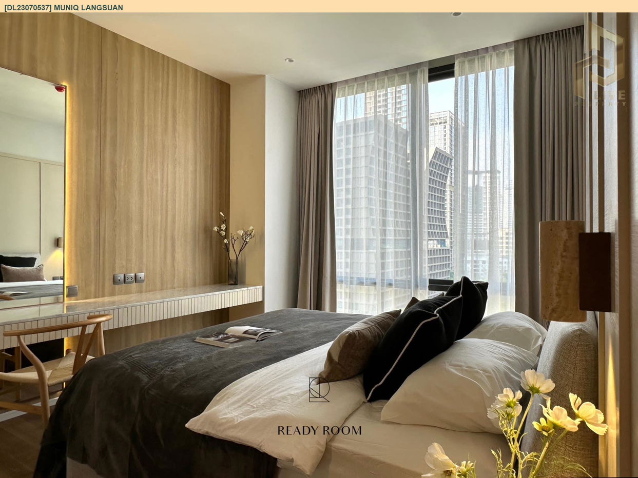 DL23070537 Condo for rent, Muniq Langsuan near BTS Chit Lom, ready to move in, call urgently 0842740999 LineID @523dslwi