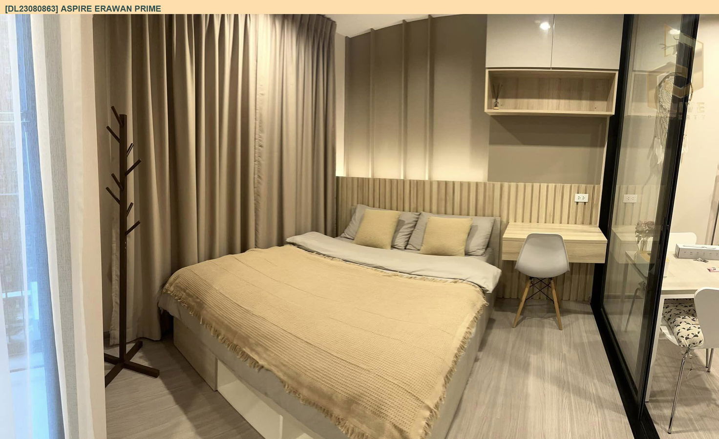 DL23080863 Condo for rent, Aspire Erawan Prime near BTS Chang Erawan, ready to move in, call urgently 0638692663 LineID @257sxzzu