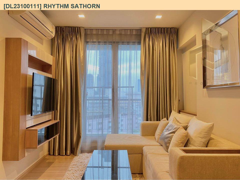 DL23100111 Condo for rent, Rhythm Sathorn near BTS Saphan Taksin, ready to move in, call urgently 0638692663 LineID @257sxzzu