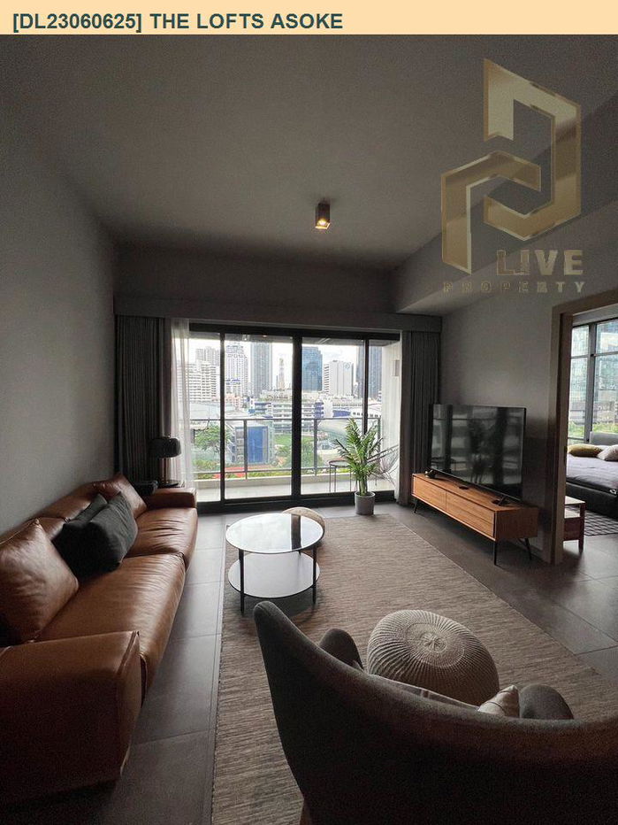 DL23060625 Condo for rent, The Lofts Asoke  near MRT เพชรบุรี, ready to move in, call urgently 0842740999 LineID @523dslwi