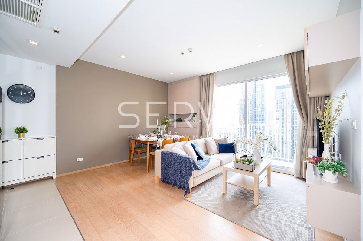 2 Beds 2 Baths with Bathtub Good Location BTS Thong Lo 750 m. @ HQ Thonglor