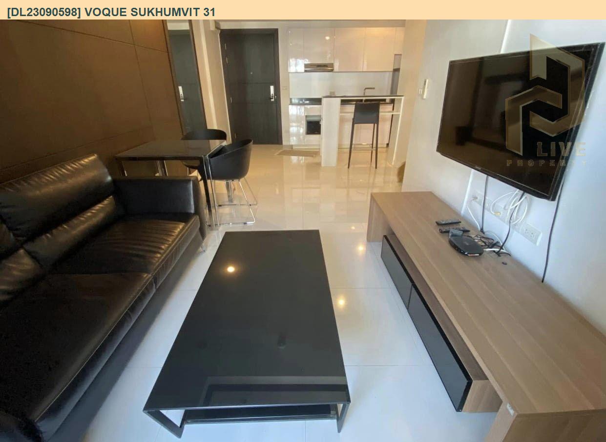 DL23090598 Condo for rent, Voque Sukhumvit 31 near BTS Asok, ready to move in, call urgently 0842740999 LineID @523dslwi