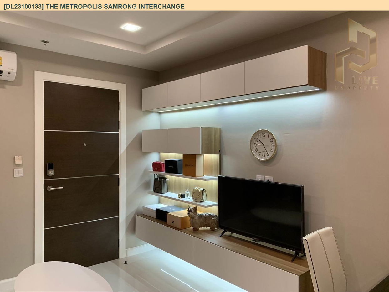 DL23100133 Condo for rent, The Metropolis Samrong Interchange near BTS Samrong, ready to move in, call urgently 0638692663 LineID @257sxzzu