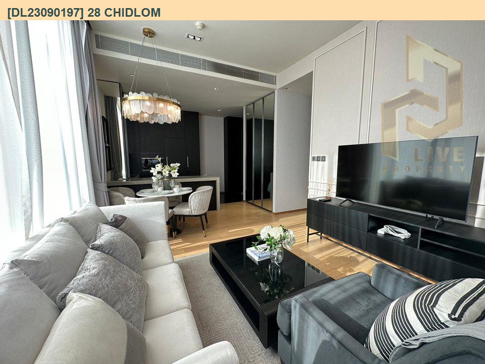 DL23090197 Condo for rent, 28 Chidlom near BTS Chit Lom, ready to move in, call urgently 0800343450 LineID @655ebbvc