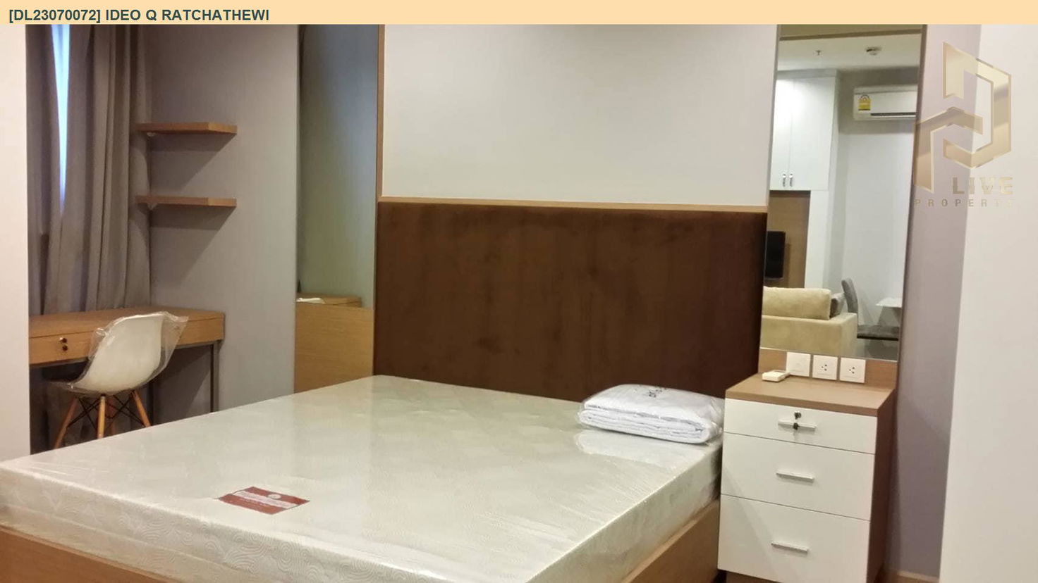 DL23070072 Condo for rent, IDEO Q Ratchathewi near BTS Ratchathewi, ready to move in, call urgently 0653619502 LineID @534wlwof