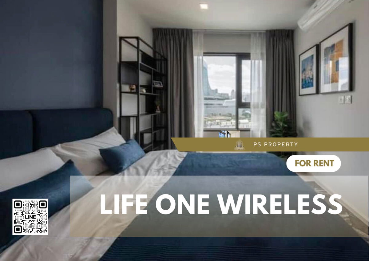 For rent 🔺Life One Wireless🔺Beautiful room, Central Embassy view, fully furnished 🛏️ ONE BEDROOM with Walk-in Closet
