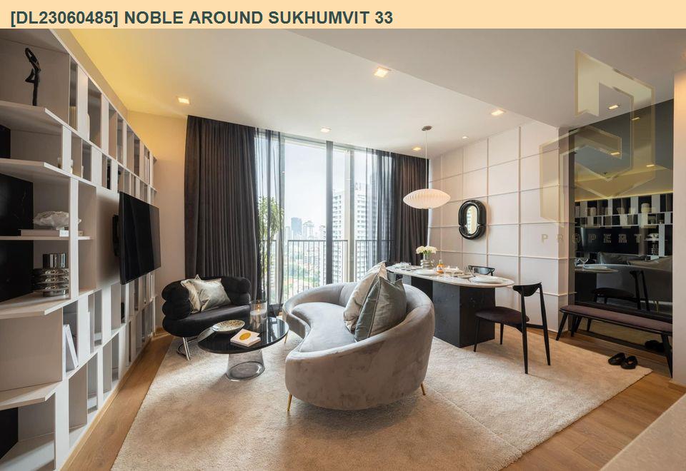 DL23060485 Condo for rent, Noble Around Sukhumvit 33 near BTS Phrom Phong, ready to move in, call urgently 0653619502 LineID @534wlwof