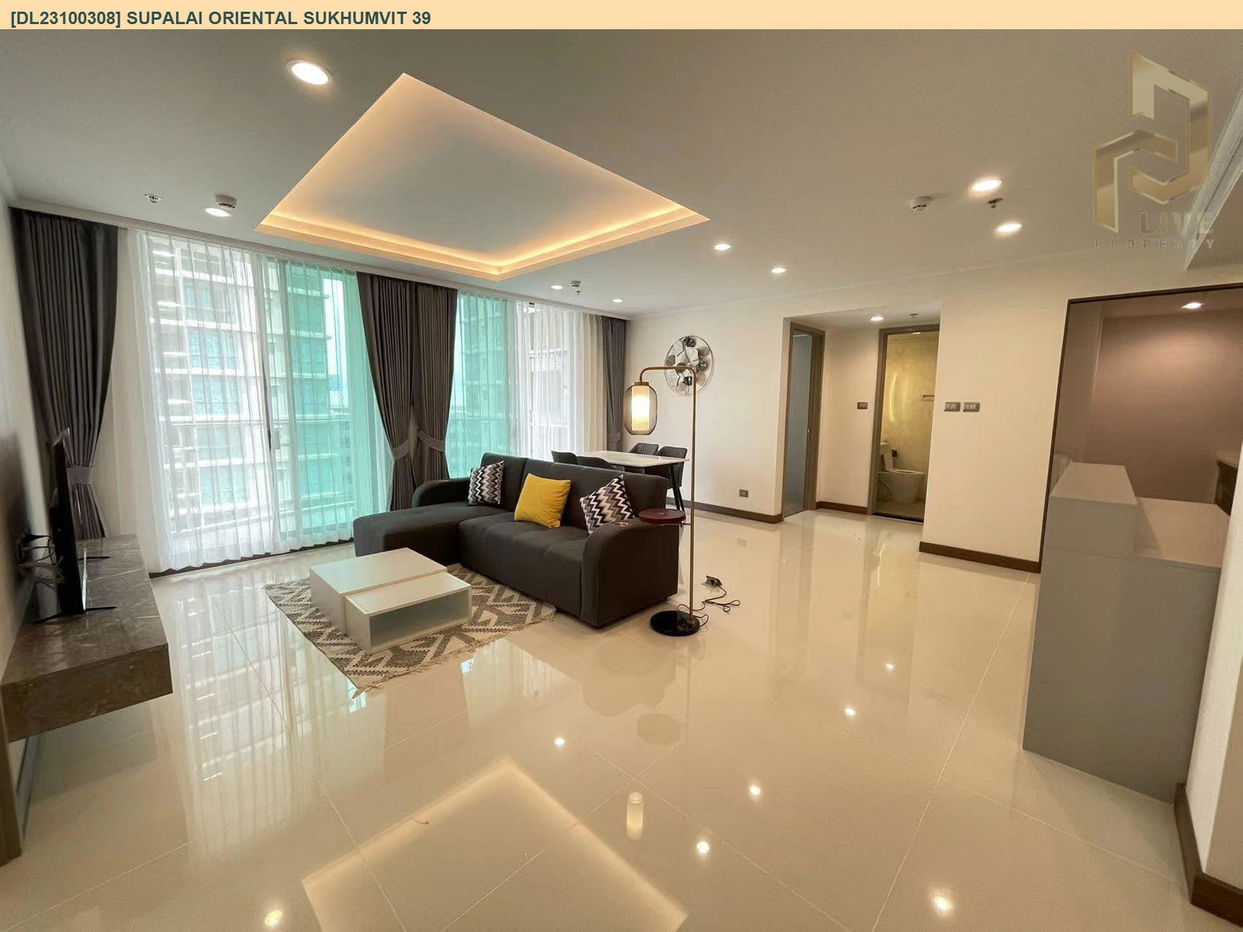 DL23100308 Condo for rent, Supalai Oriental Sukhumvit 39 near BTS Phrom Phong, ready to move in, call urgently 0656133286 LineID @897iyzll