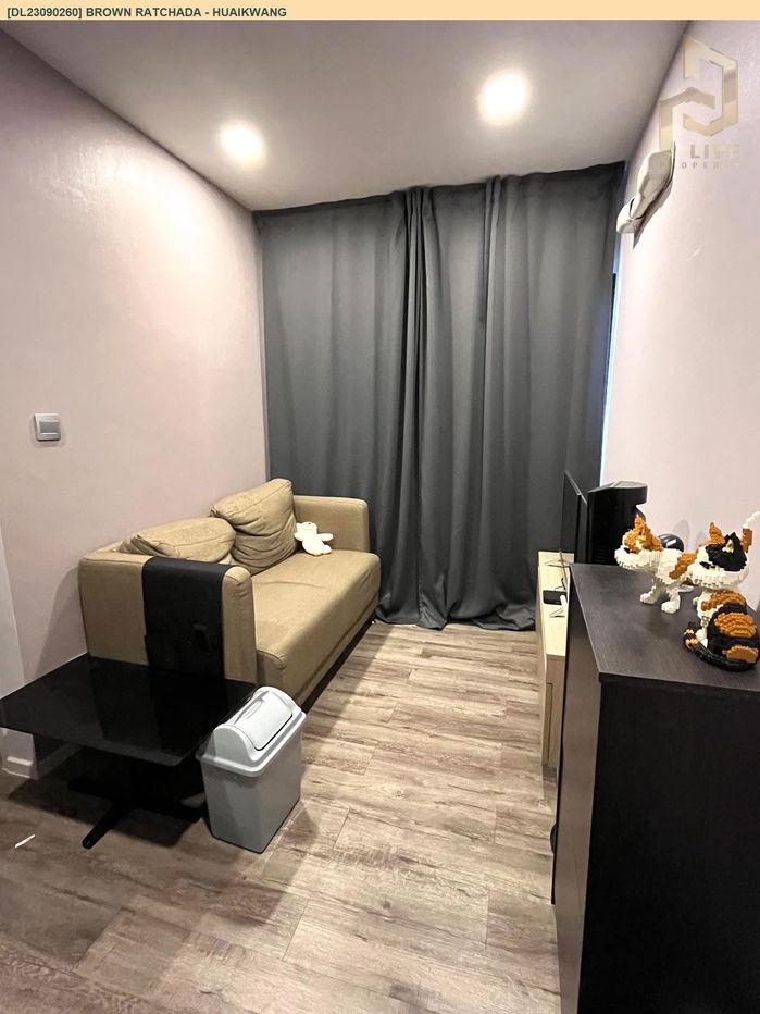 DL23090260 Condo for rent, Brown Ratchada - Huaikwang near MRT ห้วยขวาง, ready to move in, call urgently 0656133286 LineID @897iyzll