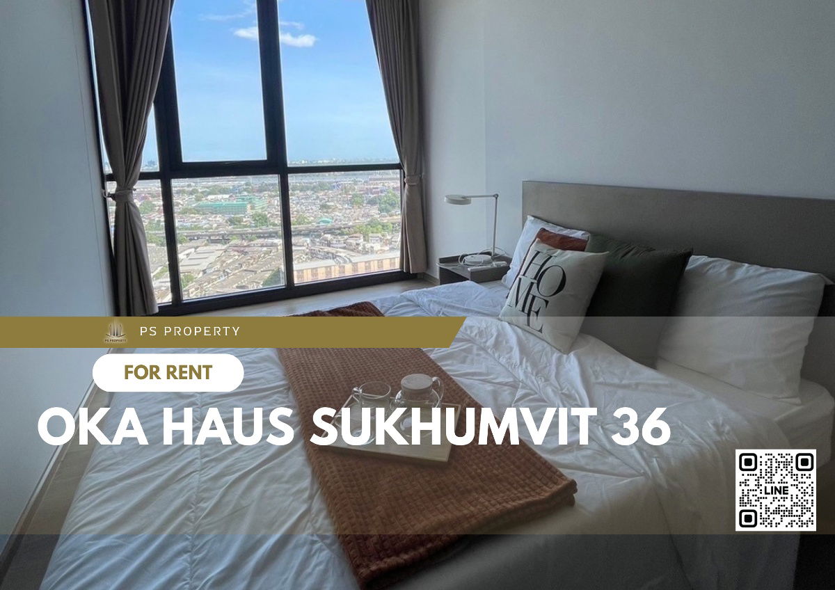 For rent ⭐OKA HAUS Sukhumvit 36⭐ Beautiful room, fully decorated. With furniture and electrical appliances near BTS Thonglor