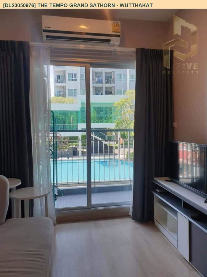 DL23050976 ให้เช่าคอนโด The Tempo Grand สาทร-วุฒากาศ ใกล้ BTS วุฒากาศ พร้อมเข้าอยู่ โทรด่วน 0800343450 LineID @655ebbvc