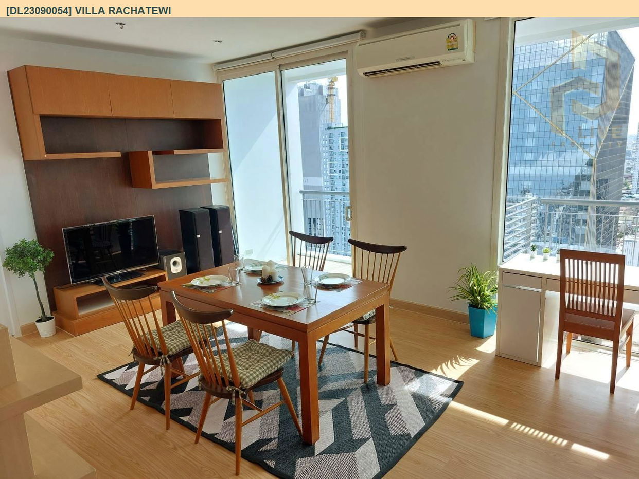 DL23090054 Condo for rent, Villa Rachatewi near BTS Ratchathewi, ready to move in, call urgently 0638692663 LineID @162cjixi
