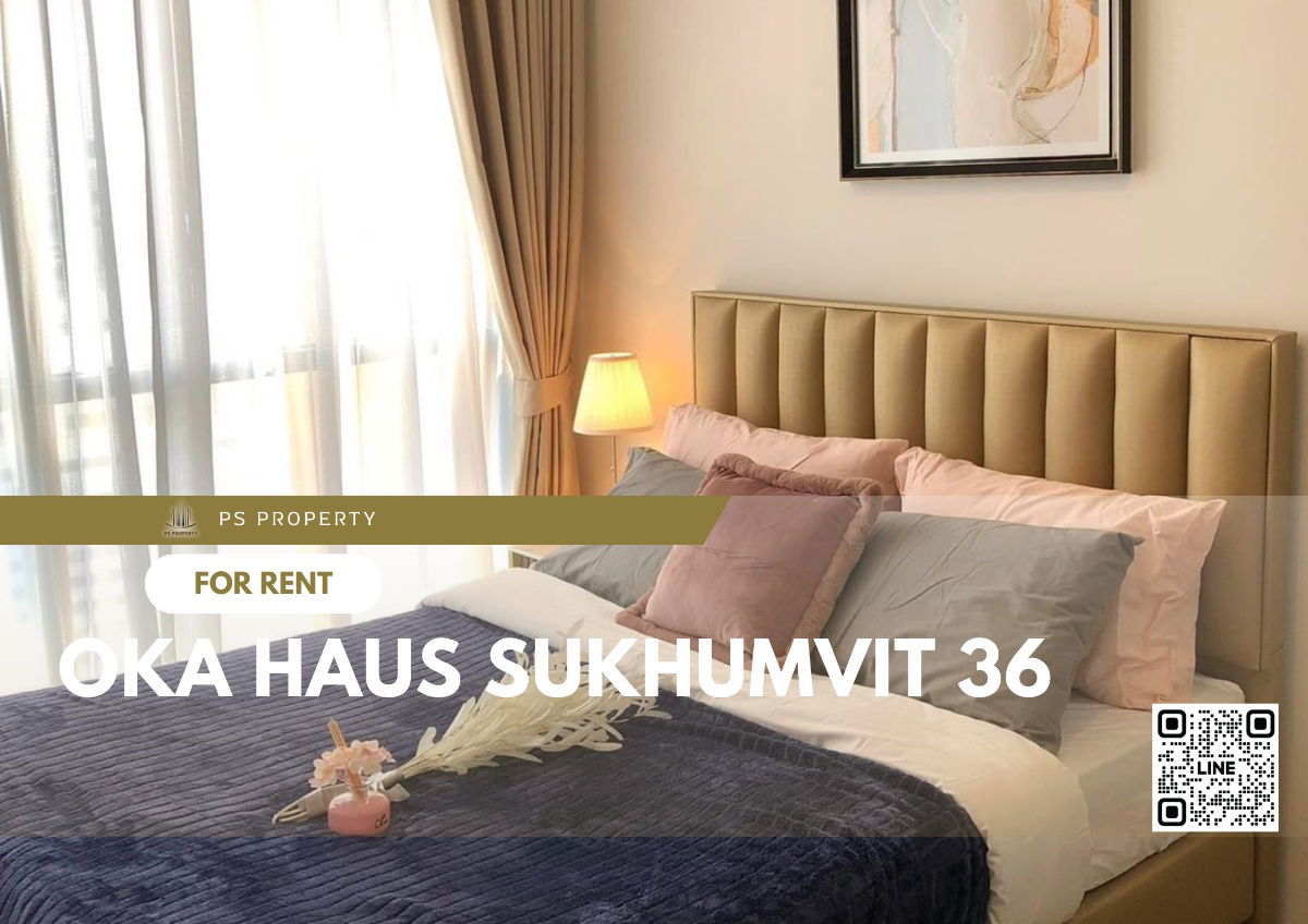 For rent ✨OKA HAUS Sukhumvit 36✨ beautiful room, fully decorated with furniture. Electrical appliances near BTS Thonglor