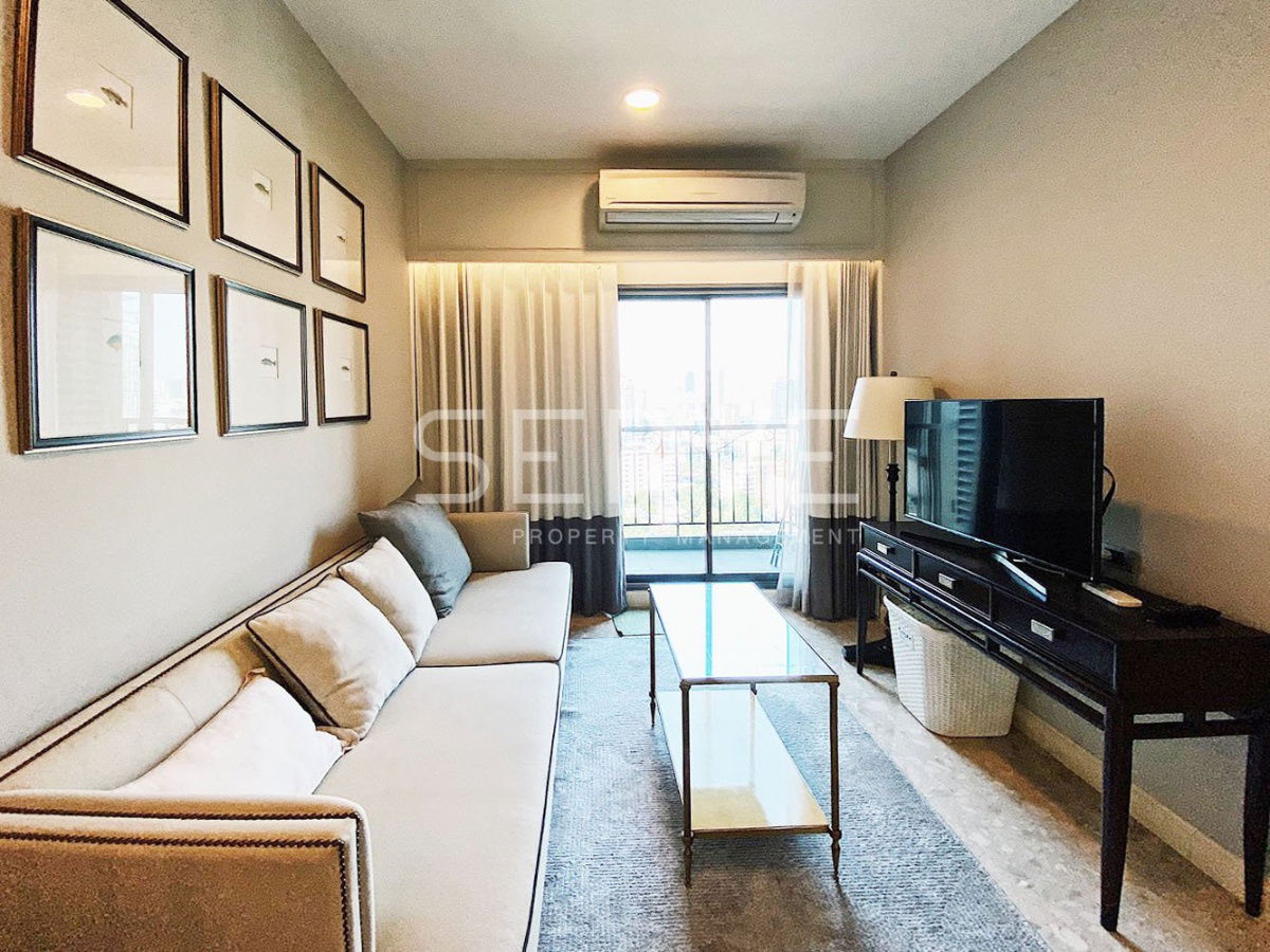 1 Bed with Bathtub 45 sq.m. High Fl. 15+ Separated kitchen Close to BTS Thong Lo 200 m. at The Crest Sukhumvit 34 Condo / For Rent