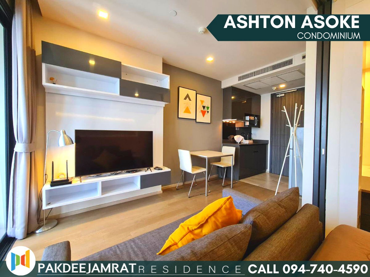 Rent Ashton Asoke 1 bedroom 1 bathroom size 35 sq.m. 27,000 baht / month