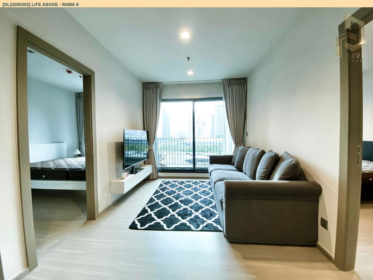 DL23050302 Condo for rent, Life Asoke - Rama 9 near MRT พระราม 9, ready to move in, call urgently 0638692663 LineID @257sxzzu