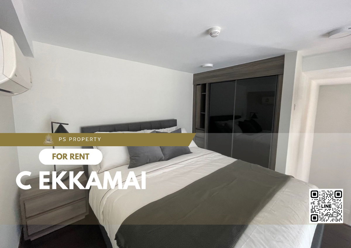 For rent ✨ C Ekkamai ✨ DUPLEX room, furniture, complete electrical appliances, near BTS Ekkamai.