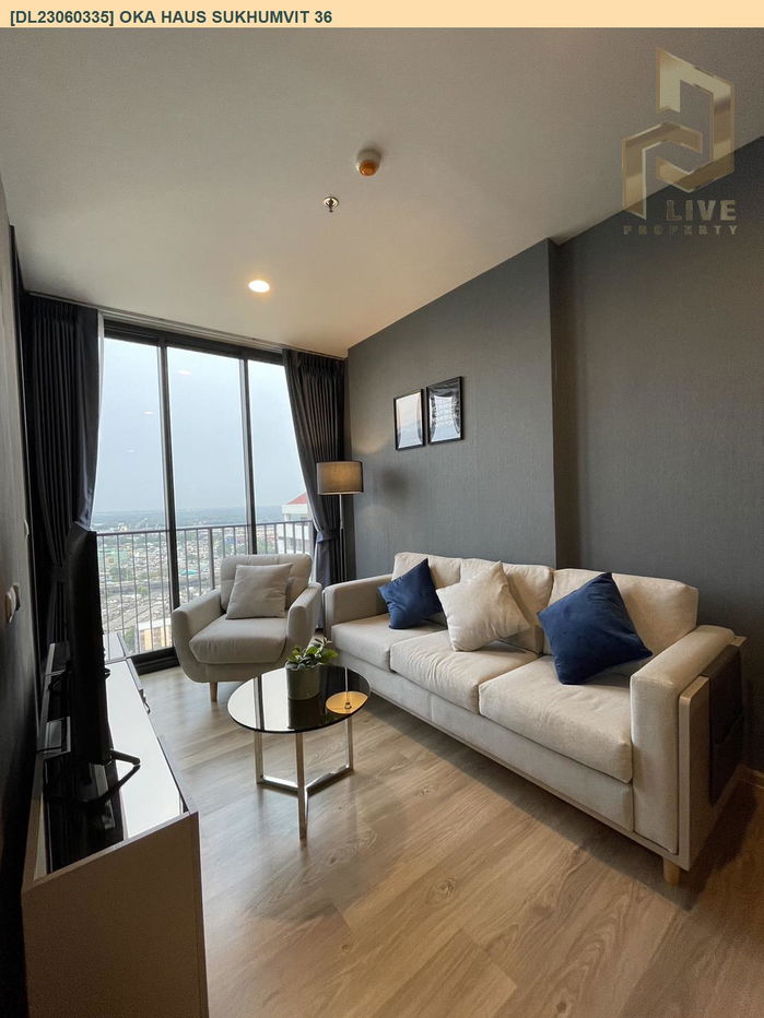 DL23060335 Condo for rent, OKA HAUS Sukhumvit 36 near BTS Thong Lo, ready to move in, call urgently 0653619502 LineID @534wlwof