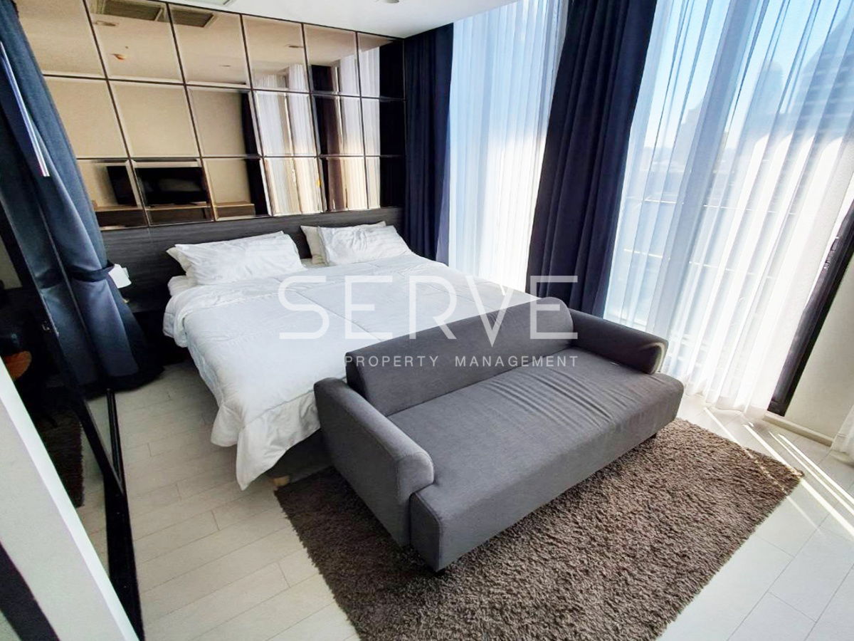 🔥35K🔥- Modern Style Studio with Partition High Fl. 25+ Perfect Location BTS Phloen Chit at Noble Ploenchit Condo / Condo For Rent